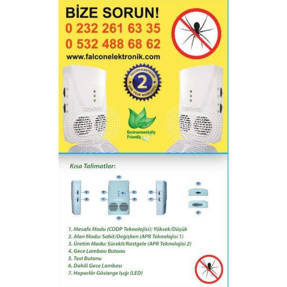 FALCON FARE BÖCEK YILAN AKREP ÖRÜMCEK  FCN 06 ( YENİ FULL KORUMA )